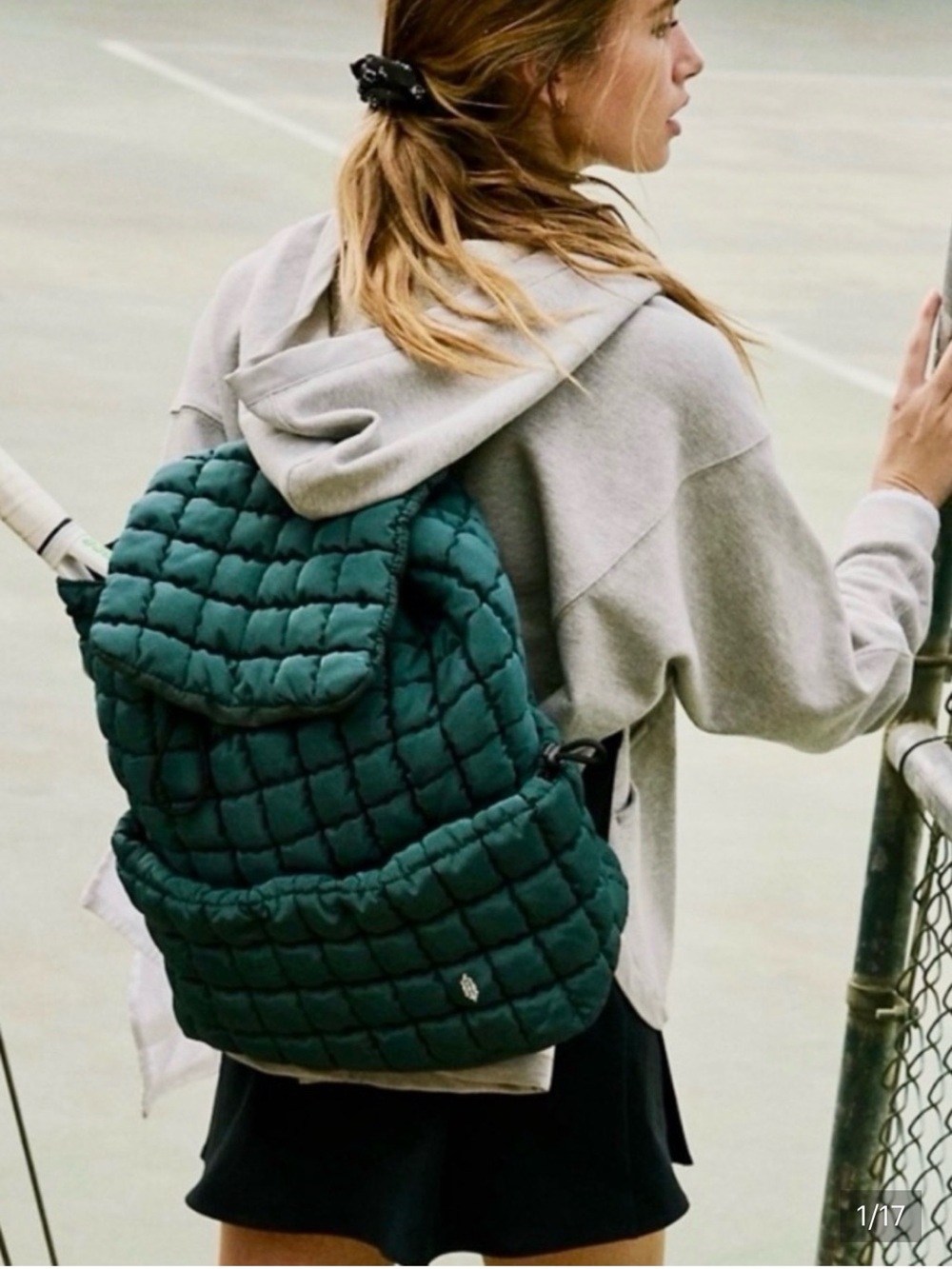 FP Movement Free People Evergreen Quilted Hiker Backpack